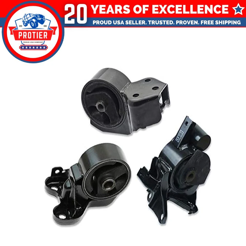 Fits 2004-2009 Kia Spectra/ Spectra5 2.0L MANUAL Motor & Transmission Mount Set Foto 1 de 2