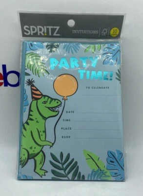 Spritz - 10 Ct Boy Dinosaur Party Theme Invitation - Image 1 of 4