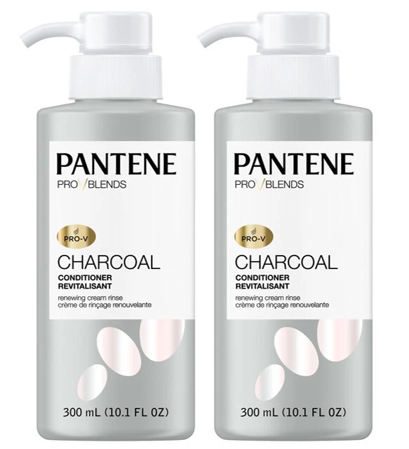 2 Acondicionadores de carbón Pantene Pro V Blends crema renovadora enjuague 10,1 oz. Cada Foto 1 de 1