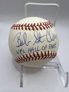 Bob St. Clair Signed Autographed Baseball(!!) Pro Football HOF SF 49ers Auto - Picture 1 of 3