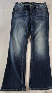 Vigoss Damengröße 31 Medium Wash 5 Pocket Jagger Boot Cut Denim blaue Jeans - Bild 1 von 12