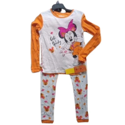 NUEVO Pijama Disney Minnie Mouse Halloween Talla 10 Niñas Pijama 2 Piezas Ajuste Ajustado Foto 1 de 3