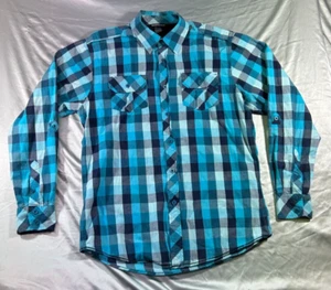 Burnside Man Erwachsene Mann Größe Medium geknöpftes lässiges Langarmhemd - Bild 1 von 9