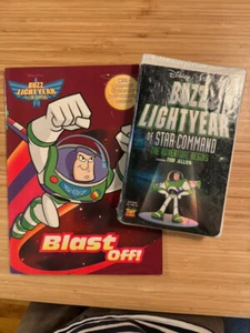 Disney Pixar Buzz Lightyear of Star Command VHS with Book SEALED NEW Toy Story - Bild 1 von 11