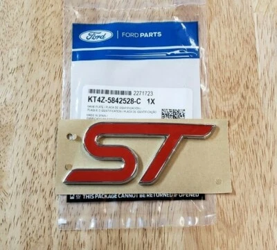NEW 2019-2021 Ford Edge Red ST Liftgate Nameplate / Emblem, OEM Ford Foto 1 de 3