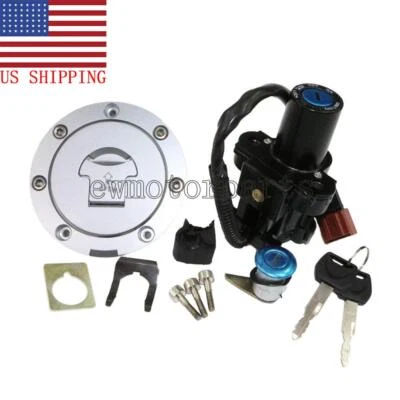 For Honda CBR600RR 2007-2014 08 Ignition Switch Fuel Gas Cap Cover Seat Lock Key - Image 1 of 4