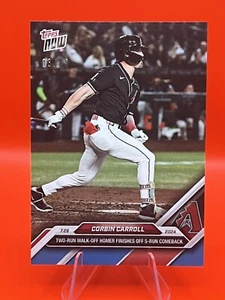 Corbin Carroll 2024 Topps Now #488 Blue Parallel 03/49 Walk-Off HR Diamondbacks - Bild 1 von 3