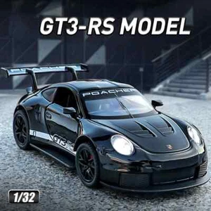 1:32 Porsche 911 GT3 RS  ﻿  Alloy Car Model Diecast Toy Vehicle w/ Sound Light - Picture 1 of 27