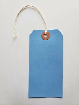 Etiquetas de cuerda tamaño grande #5 4 3/4" x 2 3/8" color Manila envío 100 200 300 Foto 1 de 4