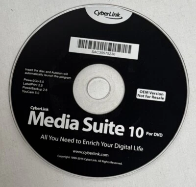 CyberLink Media Suite 10 for DVD Software - Image 1 of 4
