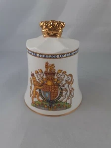 Aynsley Queen Elizabeth Silver Jubilee Deko Glocke 1977 Bone China British - Bild 1 von 9