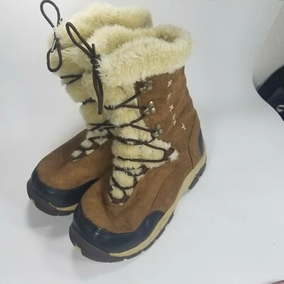Bota de invierno ITASCA de piel sintética con cordones a media pantorrilla para mujer talla 7 Foto 1 de 4