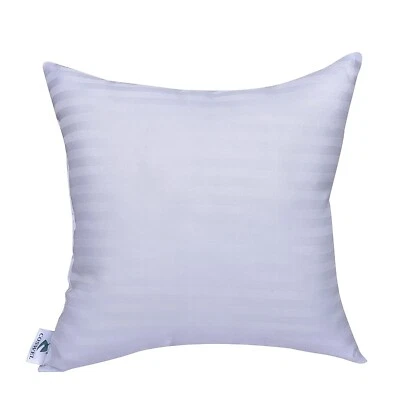 COSWEL Set of 5 Satin Stripes Cushion Filler Soft Comfortable Washable 16x16 in - Image 1 of 4
