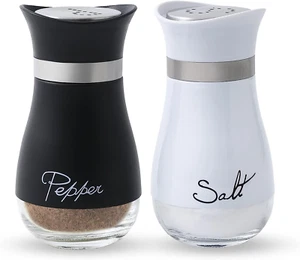 Salt and Pepper Shakers Set - Salt Containers for Gifts, Kitchen Decor, Home, RV - Picture 1 of 12