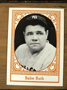 CARTOLINA BABE RUTH 1980' TCMA "ALL TIME N.Y. YANKEES" #5 YANKEES HOF LEGGENDA - Foto 1 di 1