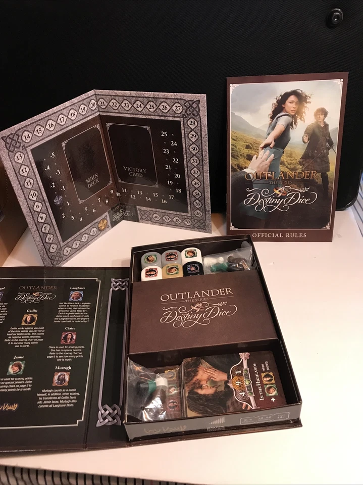 Juego de mesa Outlander Destiny Dice falta 1 carta para piezas Foto 1 de 4