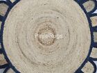 Jute Rug Round Farmhouse 100% Handmade & Hand braided Jute Floor Carpet/ Mat