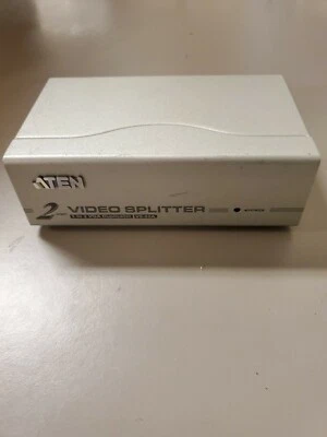 USED Aten 2 port Video Splitter VS-92A 1:2 VGA Duplicator Unit Only - Image 1 of 3