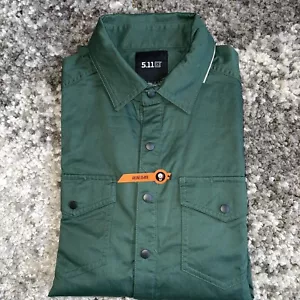 5.11 Hemd Herren S grün Tactical Snap Front Jagd Schießen schneller Einstieg Arbeit - Bild 1 von 12
