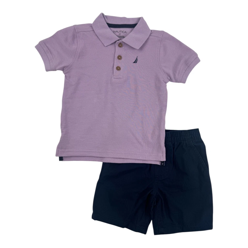 Nautica Boys 2Pc  Polo Short Set Size 2T 3T 4T - Image 1 of 1
