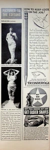 Lápiz Ticonderoga 1944 anuncio impreso vintage años 40 Joseph Dixon Crisol Jersey City - Imagen 1 de 1