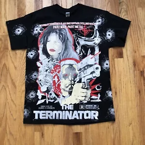 Camiseta Para Hombre Estilo Vintage The Terminator Estampado Todo Sobre Bootleg Promo Talla L - Imagen 1 de 4