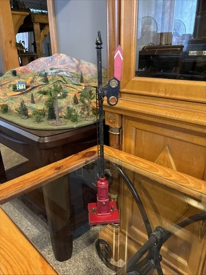 Ives/Lionel Prewar Original 1864 Late RED Block Semaphore ~1931-1932 - Image 1 of 4