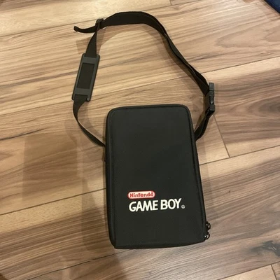 Vtg Nintendo Game Boy Black Canvas Shoulder Carrying Bag Great Condition! - Image 1 of 4