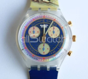 Swatch Chrono Olympic Special 1994 - SCZ102 - London 1948 - Nuovo - Foto 1 di 3
