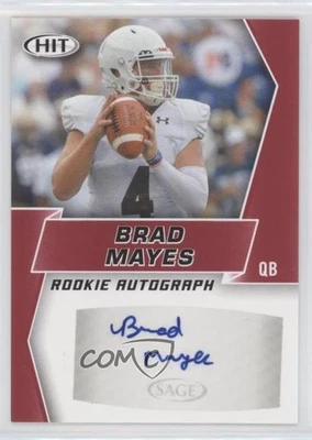 2019 Sage Hit Premier Draft Rookie Auto Brad Mayes #A8 Auto - Image 1 of 2