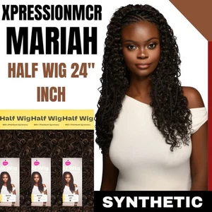 Feme mezza parrucca Mariah 24" pollici venditore UK - Foto 1 di 5