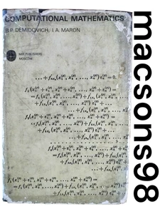 Computational Mathematics by B. Demidovich, I. Maron Mir Publishers Moscow 1973 - Picture 1 of 24