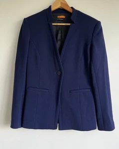 DIGBYS Navy Blue Long Sleeve Single Button Front Jacket Blazer Size 12 - Picture 1 of 4