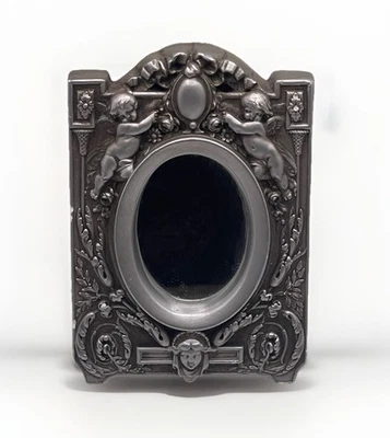 Espejo de querubín Facssimilies Ltd estilo barroco colgante de pared diseño en relieve elevado Foto 1 de 4