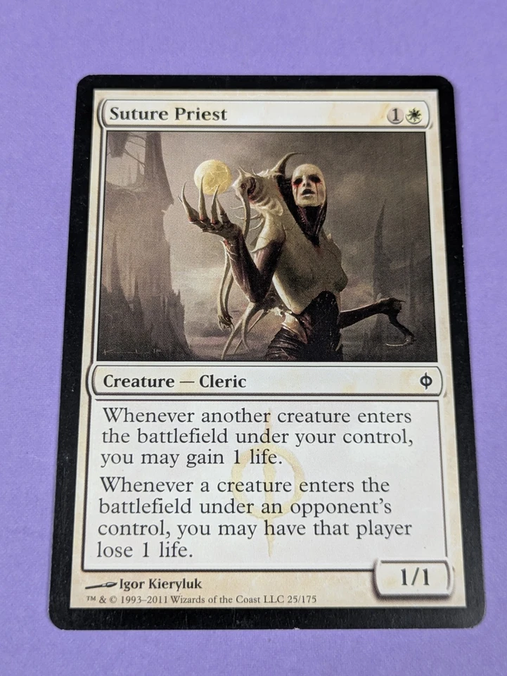 MTG Magic: New Phyrexia: Suture Priest #25/175 Common - NM - Image 1 of 4