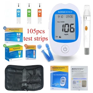 Monitor de cetonas en sangre 3 en 1/probador de ácido úrico/medidor de glucosa en sangre 105 tiras GH - Imagen 1 de 18