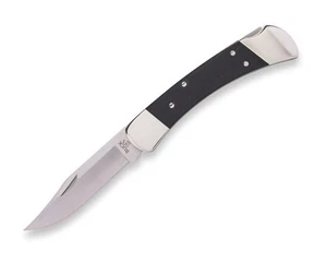 Buck Stealth Run #010 110 Slim Elite - Ebony Wood / Nickel Silver - MagnaCut - Picture 1 of 4