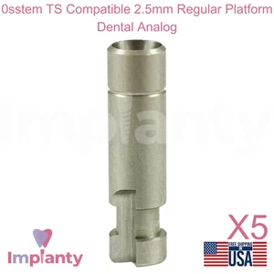 5x 0sstem TS kompatibel 2,5mm Regular Plattform Dental Analog Ø4,0mm Durchmesser - Bild 1 von 4