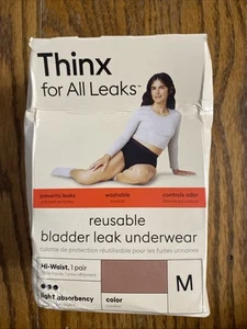 Lot Of 3 - Thinx For All Leaks Hi Waist Reusable Bladder Underwear Medium - Picture 1 of 2