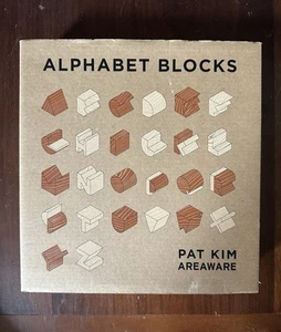 Alphabet Blocks Pat Kim Areaware 2013 Wood Wooden Art Sculpture 008864 - Picture 1 of 5