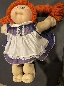 Cabbage Patch Kid OK Factory HM-8 Red Hair Blue Eyes Vintage Girl Doll Coleco - Picture 1 of 9