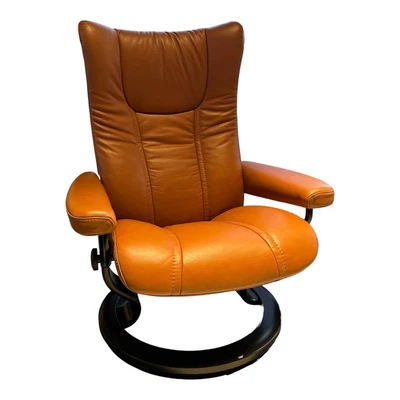 Stressless Sessel Wing M Classic Bezug Leder Paloma New Cognac Braun  - Bild 1 von 4
