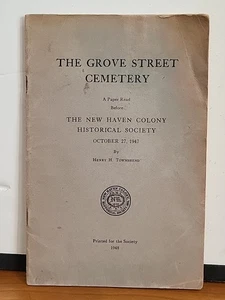 The Grove Street Cemetery by Henry Townshend New Haven Historical Society 1948 - Imagen 1 de 8