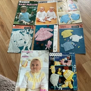 Vintage 1970s Patons Baby Parade Knitting Pattern Book plus a bundle of patterns - Picture 1 of 19