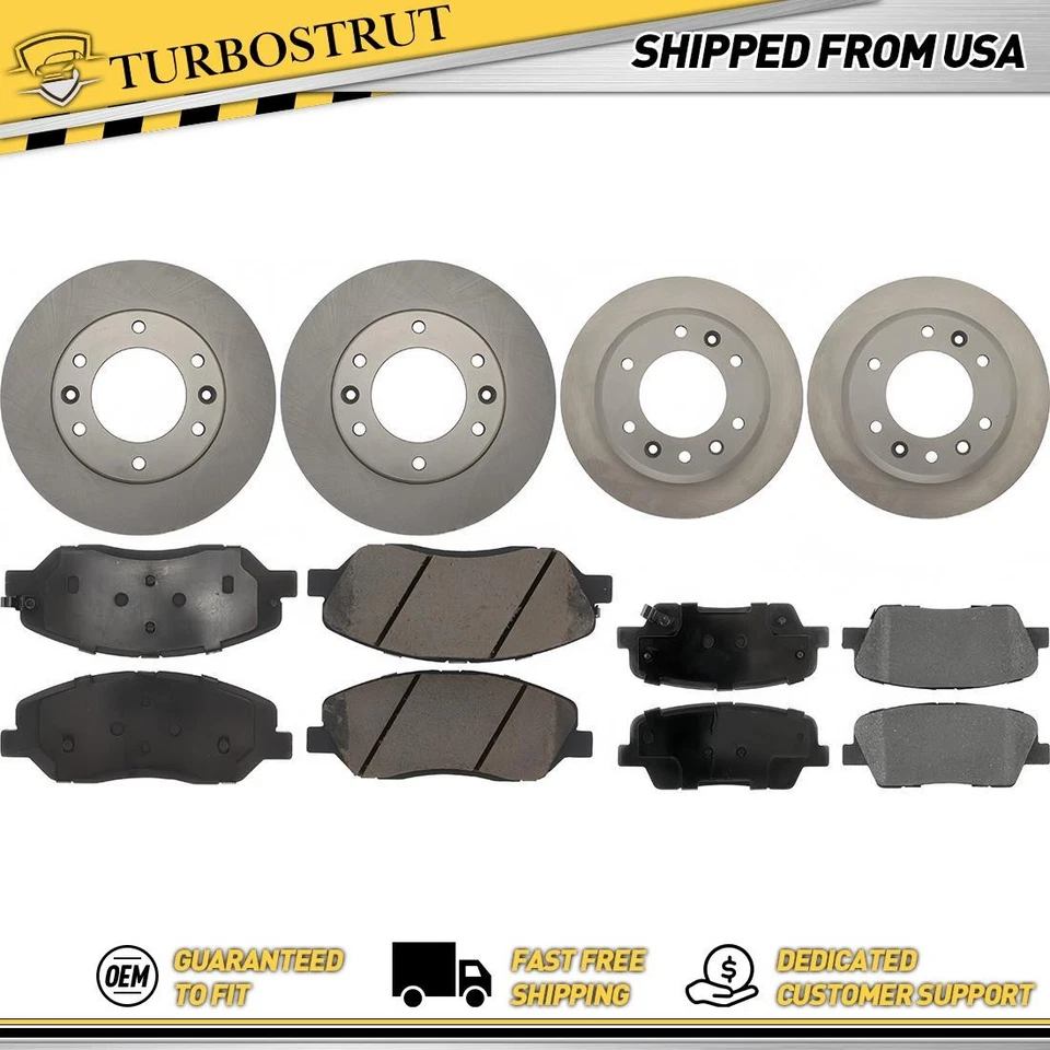 Kit de pastillas de freno delanteras y traseras OE para Hyundai Entourage 2007 2008 3,8 L Foto 1 de 1