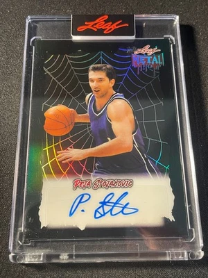 2025 Leaf Halloween Peja Stojakovic Auto /3 #BA-PS1 - Image 1 of 2