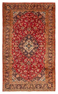 Vintage Hand-Knotted Area Rug 4'8" x 7'10" Traditional Wool Carpet - Picture 1 of 9