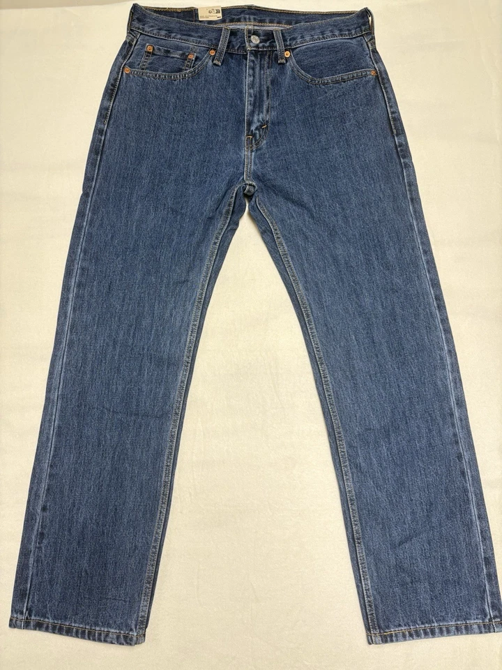 Levi's Men's 505 Regular Fit Jean, Dark Stonewash, 32Wx30L