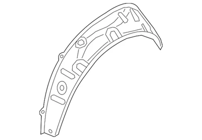 Genuíno Volkswagen Outer Wheelhouse 5NA-809-411-B - Imagem 1 de 2