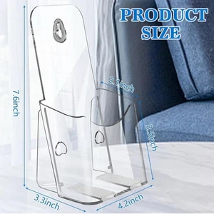 9 Pack Acrylic Brochure Holder,4 X 7.9 Inches Plastic Flyer Display Stand,Clear - Picture 1 of 7